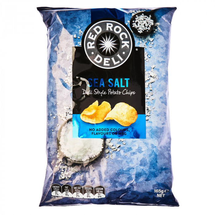 Red Rock Deli Sea Salt Potato Chips Case