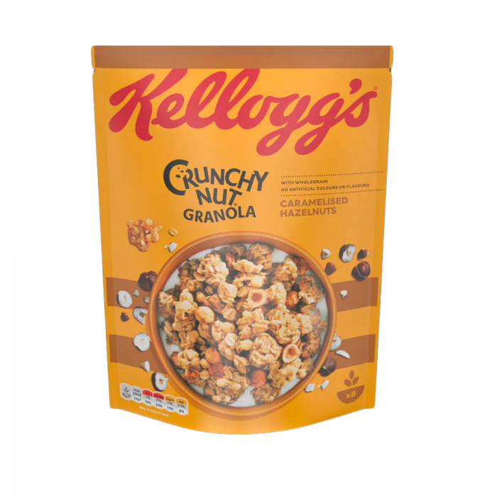 Kellogg's Crunchy Nut Oat Granola Caramel Hazelnut Cereal Case