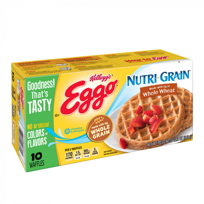 Kellogg's Eggo Nutri Grain Wheat Waffles Case