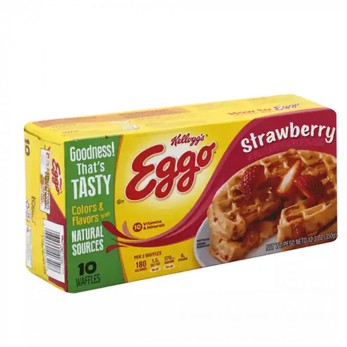 Kellogg's Eggo Strawberry Waffles Case