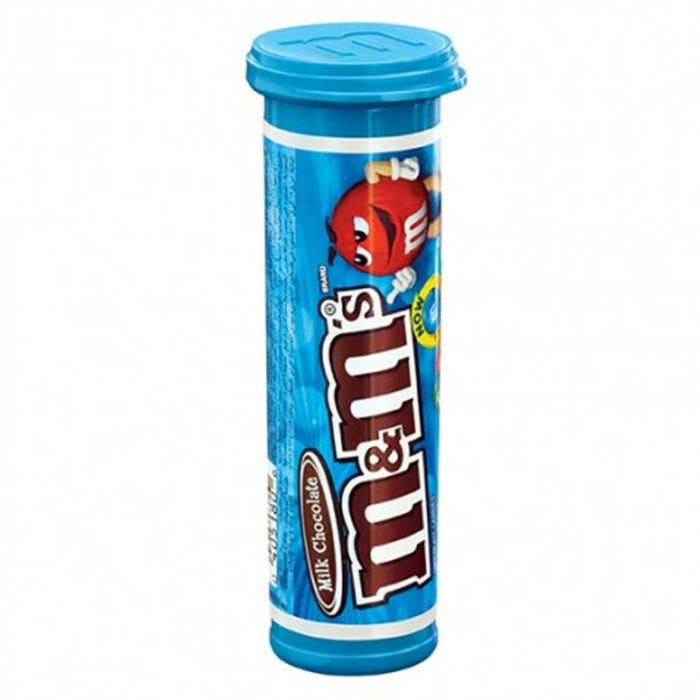 M&M's Milk Chocolate Mini's Tube Case