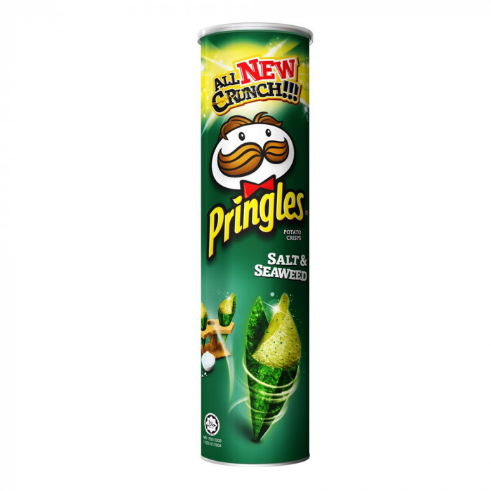 Pringles Potato Crisps Salt & Seaweed - Case