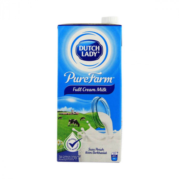 Dutch Lady UHT Milk Full Cream (Plain) Carton
