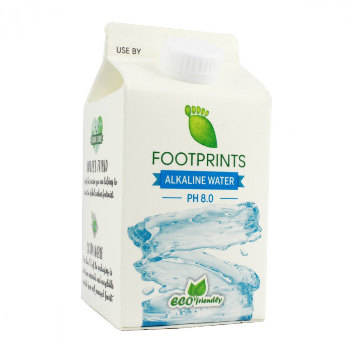Footprints EcoFriendly Tetra Pack Alkaline Water with Ph 8.0 Carton