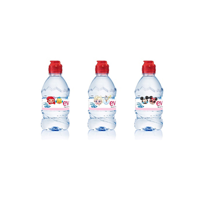 Evian Natural Mineral Water with Sports Cap Case
