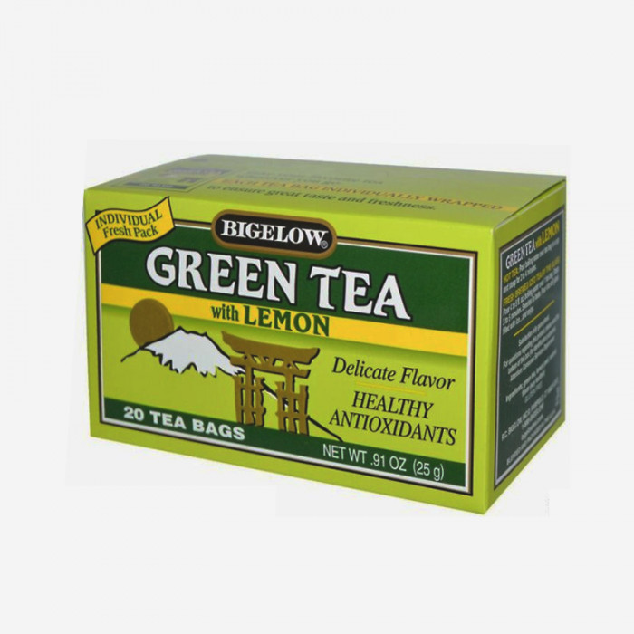 Bigelow Green Tea With Lemon Tea Bags Case