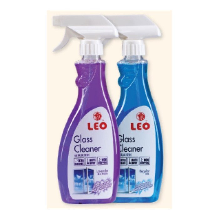 Leo Glass Cleaner 500Ml (Trig+Refil) Lavender Case