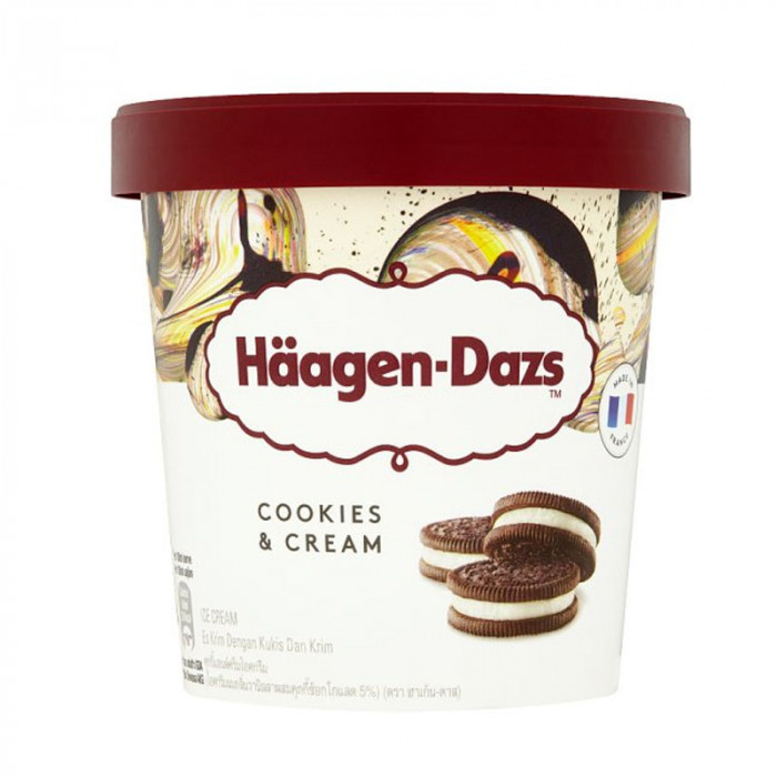 HaagenDazs Cookies & Cream Ice Cream Case