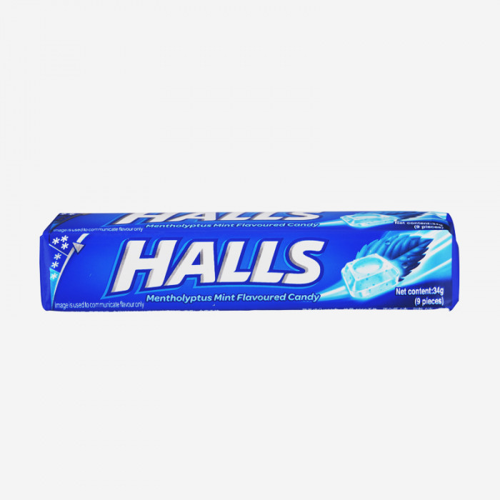 Halls Mentholyptus Mint Candy Case