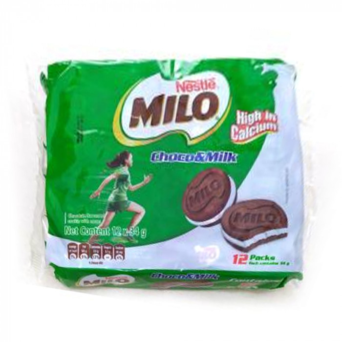 Nestle Milo Sandwich Cookies Choco & Milk Case