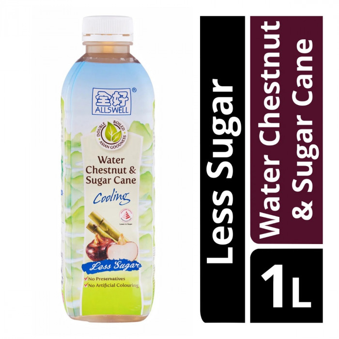 ALLSWELL WATER CHESTNUT & SUGAR CANE DRINK (LESS SUGAR) CASE