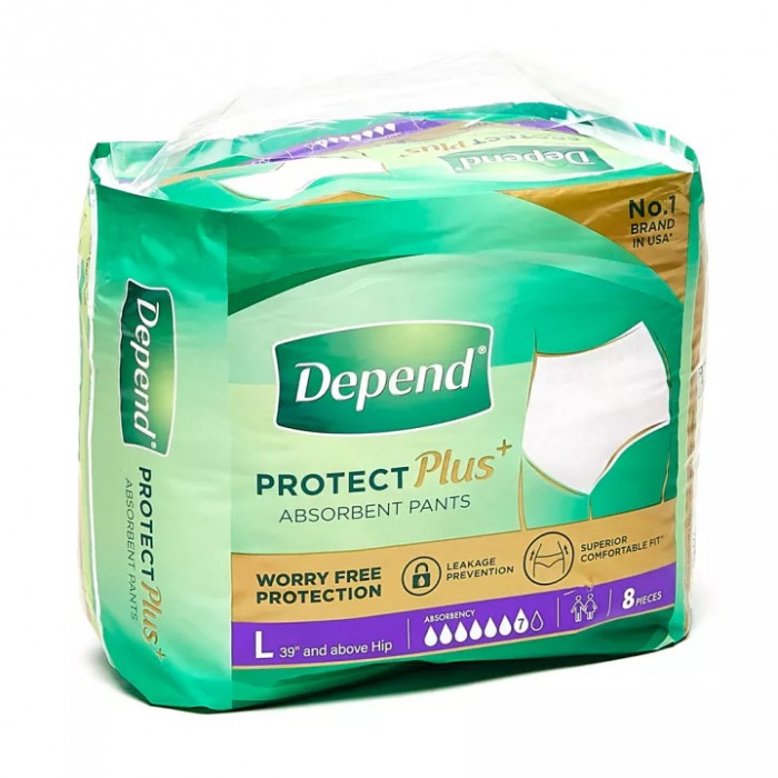 Depend Protect Plus Pants - L - Case