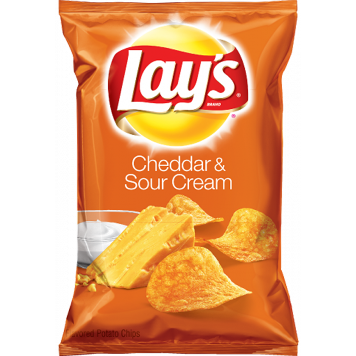 Lay's Cheddar and Sour Cream Potato Chips Case