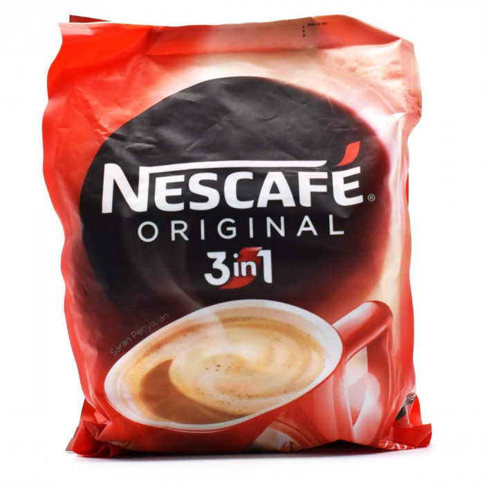 NESCAFE 3 in 1 Instant Coffee Original Less Sugar Carton