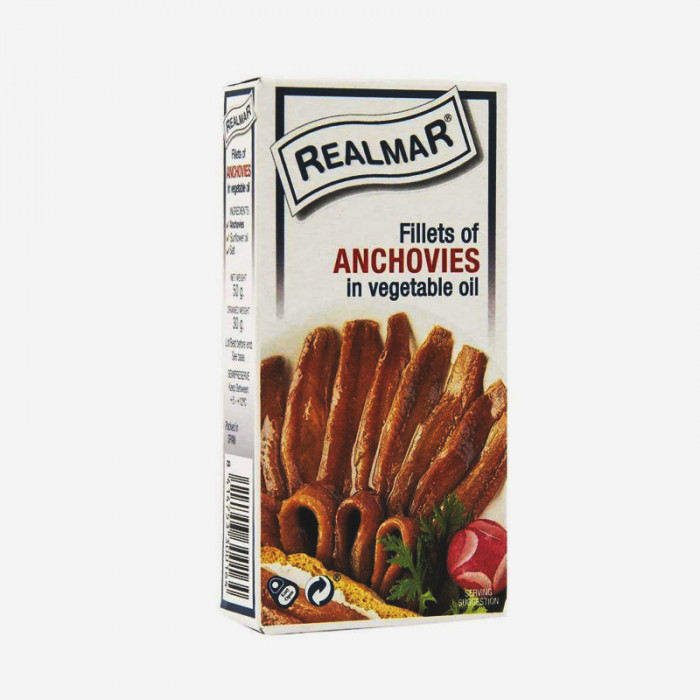 Roland Fillets of Anchovies in Vegetable Oil Realmar Case