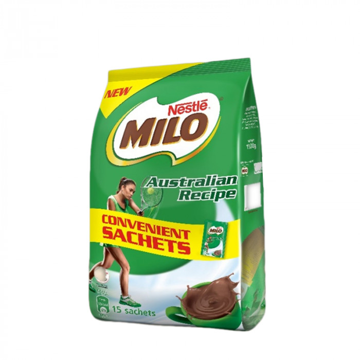MILO Australian Recipe Instant Chocolate Malt Drink Powder Sachet Case
