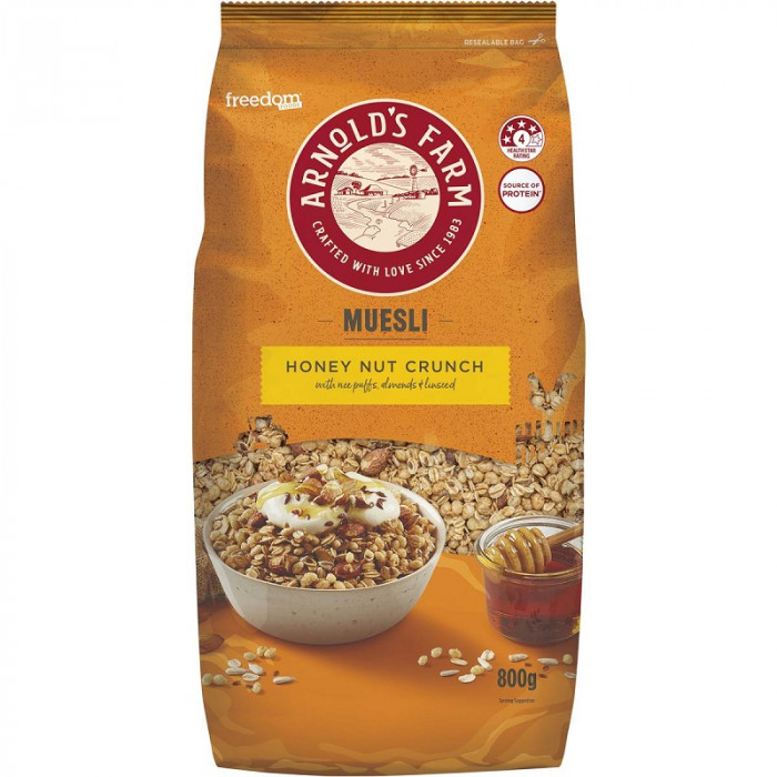 Arnold's Farm Muesli Honey Nut Crunch Case