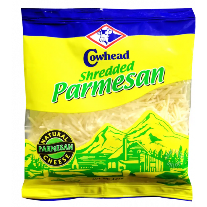 Cowhead Grated Parmesan Cheese Carton