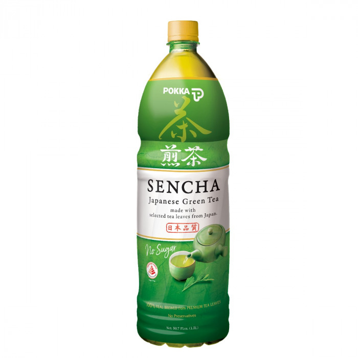 Pokka Bottle Drink Japanese Green Tea No Sugar Case