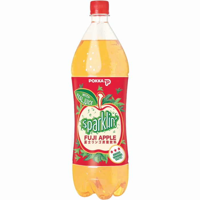 Pokka Bottle Drink Sparkling Fuji Apple Case