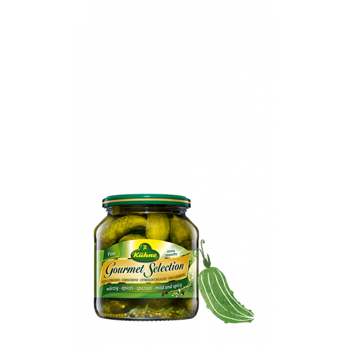 Kuhne Gourmet Selection Fine Cornichons Case