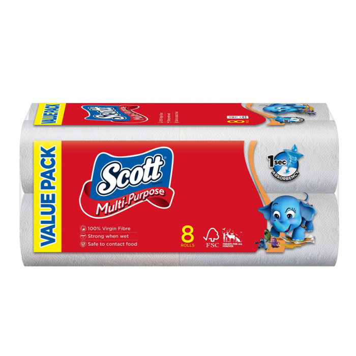 Scott Kitchen Towel Rolls 8 x 55's Case