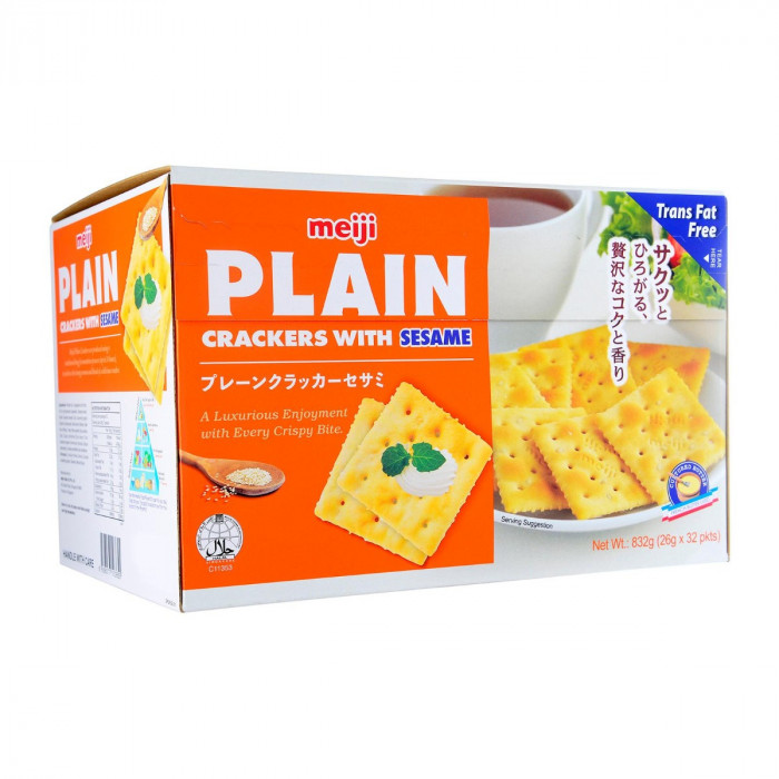 Meiji Plain Crackers Sesame Case