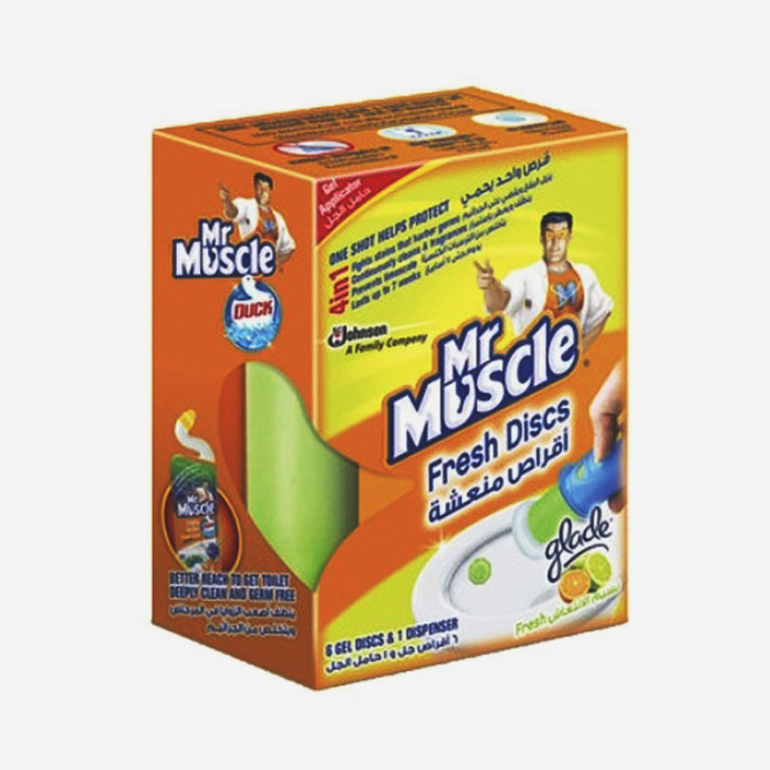Mr Muscle Fresh Discs Citrus Refill Case
