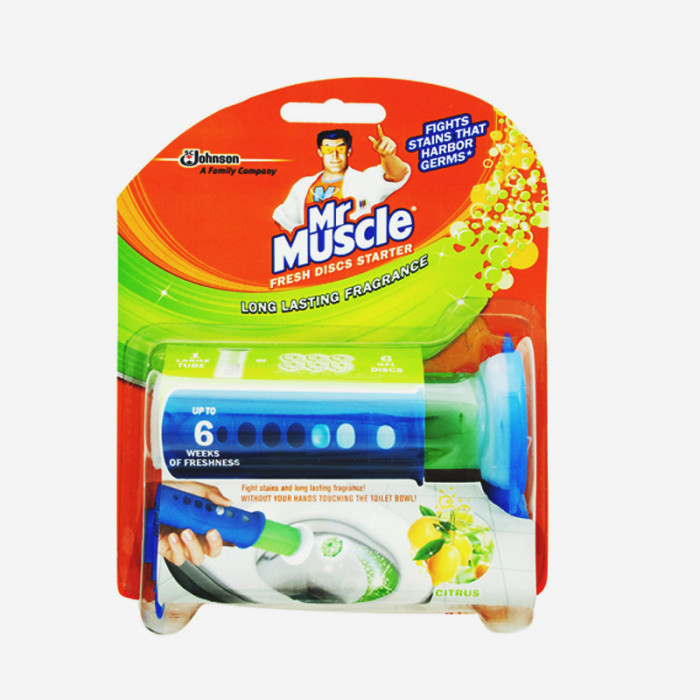 Mr Muscle Fresh Discs Starter Kit Citrus Case