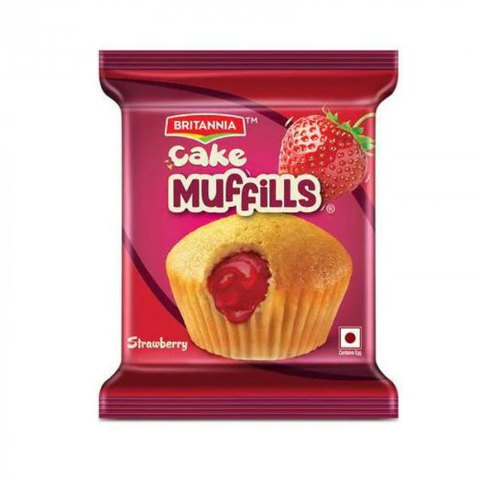 Buy Britannia Straw Muffins Cake 60g Online - Shop Food Cupboard on  Carrefour UAE