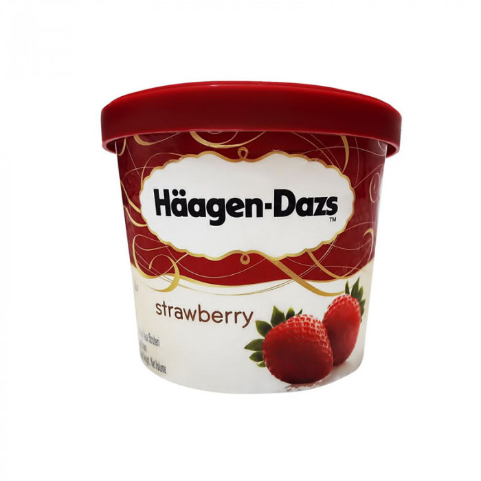 HaagenDazs Strawberry Ice Cream Case
