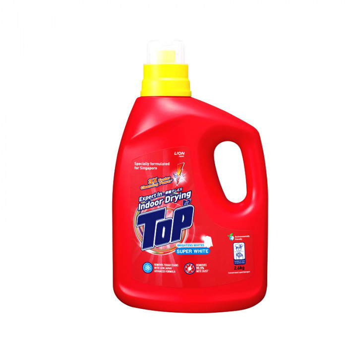 Top Concentrated Liquid Detergent Refill Super White Case