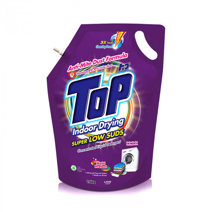 Top Concentrated Liquid Detergent Refill Super Low Suds Case