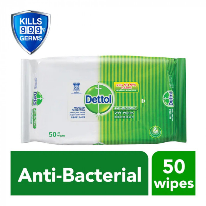 Dettol Anti Bacterial Wet Wipes 50S Case