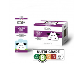 Koita Lactose Free Low Fat Milk Added Vitamin D - Carton