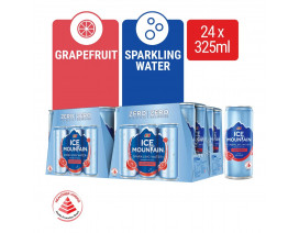 F&N ICE MOUNTAIN SPARKLING WATER GRAPEFRUIT CAN - CASE