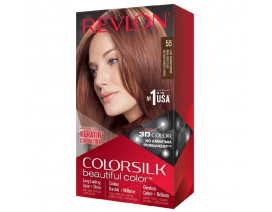 Revlon Colorsilk New #55 Light Reddish Brown - Carton