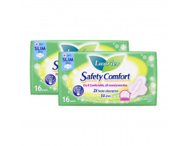Laurier Safety  Comfort Day  Slim Wing  22.5cm 16's - Carton