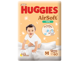 Huggies Air Soft Tape - M - Carton