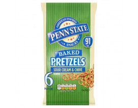 Penn State Sour Cream & Chive Pretzels Multipack 6x22g - Carton