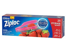 Ziploc Storage Quart - Carton