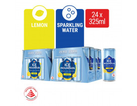F&N ICE MOUNTAIN SPARKLING WATER LEMON CAN - CASE