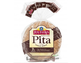 Toufayan Bakery Whole Wheat Pita Bread (6ct) - Carton