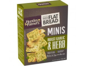 Huntley & Palmer Flat Bread Minis Garlic Herb - Case