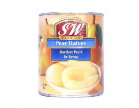 S&W Barlett Pears - Halves - Carton
