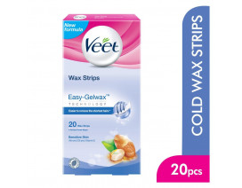 Veet Wax Strips Sensitive Skin Vitamin E & Almond Oil - Carton