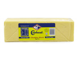 Cowhead Cheddar Block Cheese - Carton