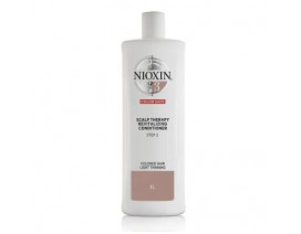 Nioxin System 3 Scalp Therapy Conditioner, Color Treated Hair with Light Thinning 1000 ML
