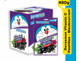 Doraemon VIT C Pastilles Blackcurrant - Carton