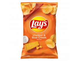 Lay's Cheddar and Sour Cream Potato Chips - Carton